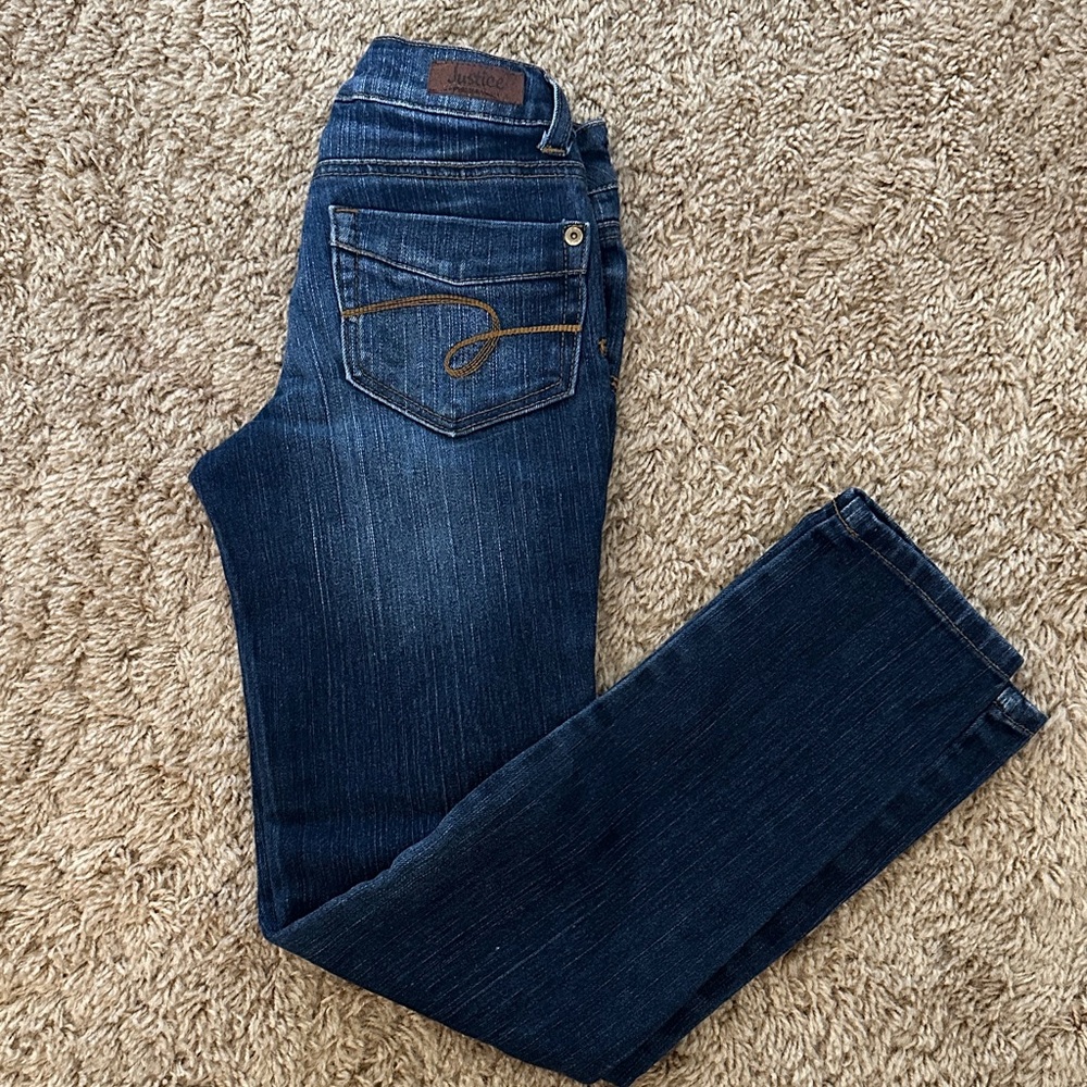 Justice Dark Blue Kids Jeans